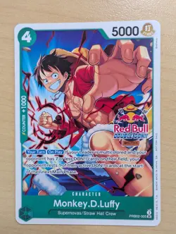 One Piece TCG - Monkey.D.Luffy PRB02-005 Red Bull Double DON!! - Promo - Image 1