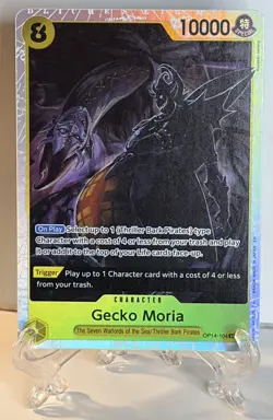 One Piece TCG Gecko Moria English OP14-104 SR Azure Sea's Seven OP14 - Image 1
