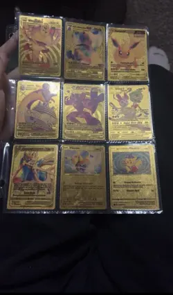 Pokemon Gold Metal Cards Lot - Charizard Pikachu Mewtwo Blastoise Morpeko - Image 3