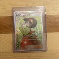 Pokemon TCG Erika's Hospitality Full Art Trainer Sm-Team Up 174/181 Holo Card - Image 1
