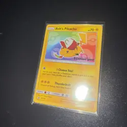 Pokemon TCG Ash's Pikachu Sealed Promo Card SM108 I Choose You Movie - Image 2