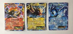 Lot of 3 Pokemon cards - Zapdos EX #48, Articuno EX #25, Moltres EX #14 (2012) - Image 1