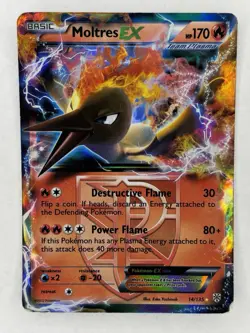 Lot of 3 Pokemon cards - Zapdos EX #48, Articuno EX #25, Moltres EX #14 (2012) - Image 3