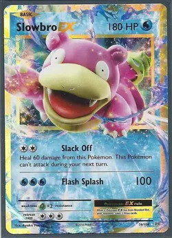 SLOWBRO EX 26/108 -XY EVOLUTIONS Pokemon Card- ULTRA RARE NM/M - Image 1