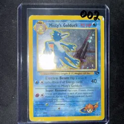 Misty's Golduck 12/132 Gym Challenge Holo Rare Pokemon Card - Image 3