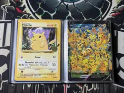 Pokemon Jumbo 19 Card Lot - Promo Cards & Binder Pikachu, Squirtle, Bulbasaur + - Image 1