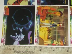 12 Topps 1999 Pokemon trading cards. 1 holograph, 1 Sticker, 2 Puzzle 9 Base Set - Image 4