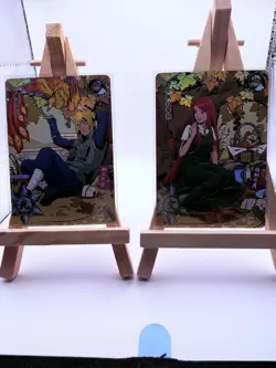 Minato Namikaze & Kushina Naruto Kayou Official TCG Cards NR-MR-059 & 060 NM ART - Image 1