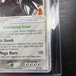 Pokemon TCG Aggron EX 89/100 EX Crystal Guardians 2006 Holo Rare Card - Image 4