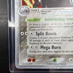 Pokemon TCG Aggron EX 89/100 EX Crystal Guardians 2006 Holo Rare Card - Image 5