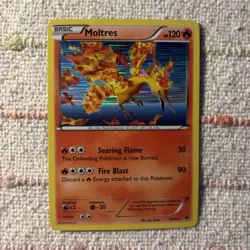 Pokemon Moltres Holo Card 14/99 Basic 120 HP Rare 2012 TCG - Image 1