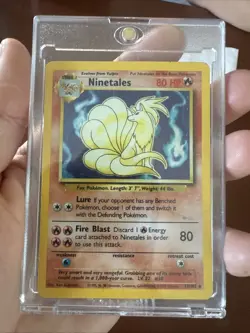 Venasaur and Ninetails Base Set Pokemon Card HP - Image 5