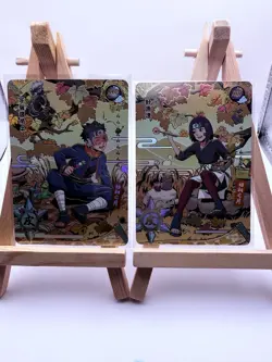 Obito & Rin MR Ultra Rare Naruto Kayou Official TCG Cards NR-MR-061 & 062 - Image 1