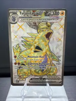 Pokemon TCG Tyranitar EX-211/197-SV03: Obsidian Flames Ultra Rare Holo Card - Image 1