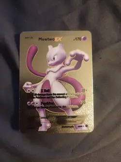 Pokemon Mewtwo EX Gold Foil Card # 98/99 - Image 1