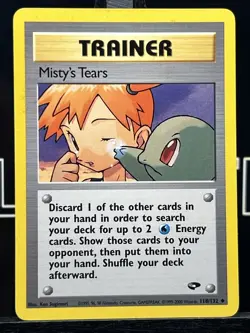 Misty's Tears 118/132 Gym Challenge Regular Pokemon Card - Image 3