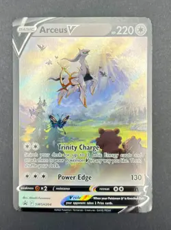 Arceus V SWSH204 Black Star Promo NM Pokemon Card Sword & Shield - Image 1
