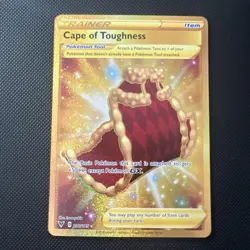 Cape of Toughness 200/185 Gold Secret Rare Vivid Voltage Pokemon TCG Card Mint - Image 1