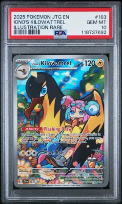 2025 POKEMON SV JOURNEY TOGETHER - JTG EN #163/159 IONO'S KILOWATTREL IR PSA 10 - Image 3