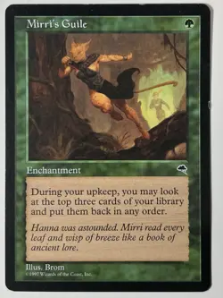 Mirri's Guile Tempest Rare Enchantment Regular Green 236/350 1997 English MTG - Image 1