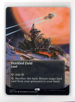 MtG EoS Petrified Field #77 Borderless/ Poster Non-Foil - Image 1