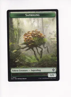 MAGIC MTG COMMANDER: LORWYN ECLIPSED DOUBLE TOKEN SAPROLING / THE MONARCH - Image 1