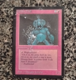 Magic: The Gathering Beta Uthden Troll Creature Red Regular Douglas Schuler 2/2 - Image 1