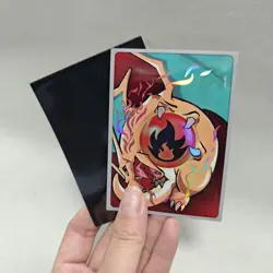 Pokemon TCG Laser Card Sleeves Energy&Pikachu Charizard Espeon fan - made - Image 5