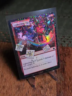 Lightning Bolt Pool Party FOIL SLD Secret Lair x Deadpool MTG Magic NM - Image 1