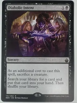 Diabolic Intent Battlebond Rare Sorcery Regular Black 141/254 2018 MTG - Image 1