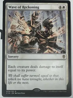 Wave of Reckoning Commander 2016 Rare Sorcery Regular White 079/351 2016 MTG - Image 1