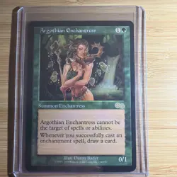 Magic The Gathering MTG Argothian Enchantres Urza's Saga Lightly Played LP - Image 1