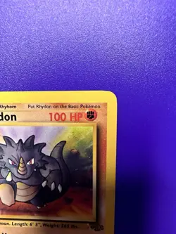 RHYDON #45/64 JUNGLE 1ST EDITION 1999 POKEMON TCG - Image 3