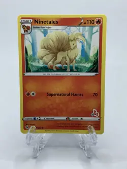 Ninetales 030/264 - Battle Academy - #23 Cinderace Stamp - Pokemon - Image 1
