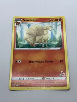 Ninetales 030/264 - Battle Academy - #23 Cinderace Stamp - Pokemon - Image 2