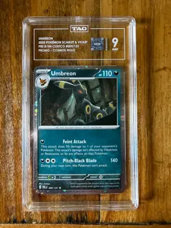 POKEMON TCG - PRISMATIC EVOLUTIONS - UMBREON 059/131 COSMOS HOLO - TAG 9 - 3 - Image 1