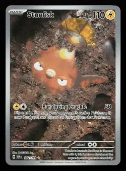 Stunfisk 202/191 Holo Illustration Rare Surging Sparks Pokemon Card - Image 1