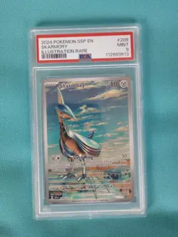 2024 POKEMON SSP EN-SURGING SPARKS ILLUSTRATION RARE #209 SKARMORY PSA 9 - Image 1