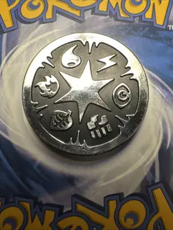 Pokemon Energy Symbols Mini Coin Silver Mirror 2005 EX Power Keepers Blister - Image 3