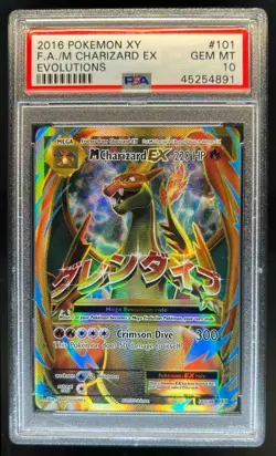 2016 Pokemon XY Evolutions M Charizard EX #101/108 PSA 10 GEM MINT - Image 1