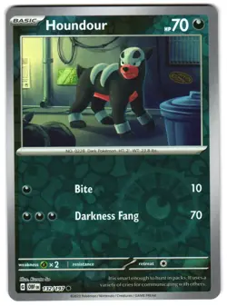 Houndour 132/197 Reverse Holo SV03: Obsidian Flames Pokemon TCG - Image 1