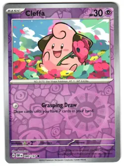 Cleffa 080/197 Reverse Holo SV03: Obsidian Flames Pokemon TCG - Image 1
