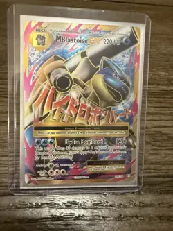 Pokemon XY Evolutions M Blastoise EX 102/108 Full Art Ultra Rare Holo - Image 1