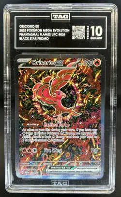 2025 Pokemon MEP Black Star Promos Oricorio ex #024 TAG 10 - Image 1