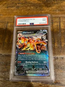 Pokemon 2024 Paldean Fates CHARIZARD EX #054 PSA 9 MINT RARE 3 - Image 1