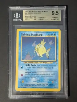2001 POKEMON NEO REVELATION HOLO MISPRINT #66 SHINING MAGIKARP-HOLO BGS 9.5 - Image 1