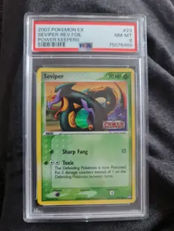2007 Pokemon Ex Seviper-Rev.Foil Power Keepers Psa 8 23/108 - Image 1