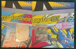 Pokemon TCG Mega Gardevoir 032 + Mega Lucario 033 Promo + Poster - Mint ✅ #3 - Image 3