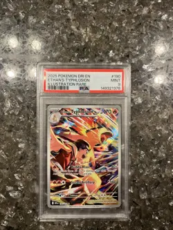 2025 Pokemon DRI En Ethan’s Typhlosion Illustration Rare Psa 9 - Image 2