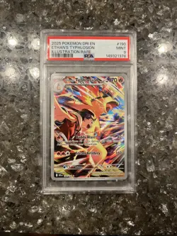 2025 Pokemon DRI En Ethan’s Typhlosion Illustration Rare Psa 9 - Image 3